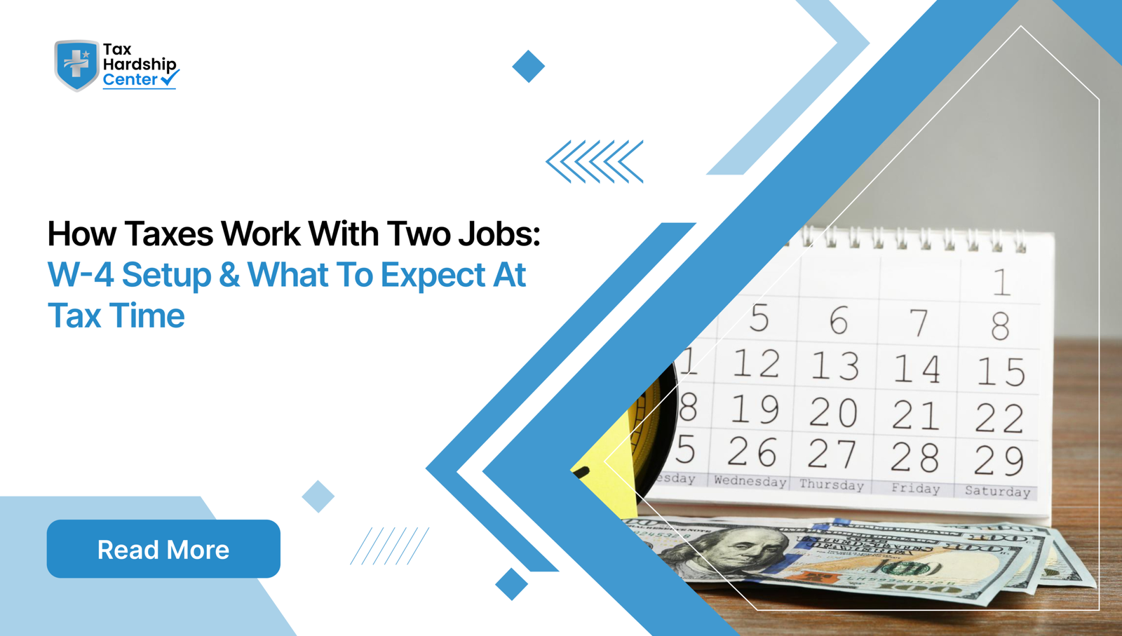 W-4 setup and taxes when working two jobs