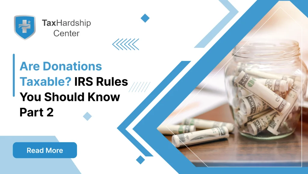 Glass donation jar filled with dollar bills representing charitable donations and IRS tax rules.