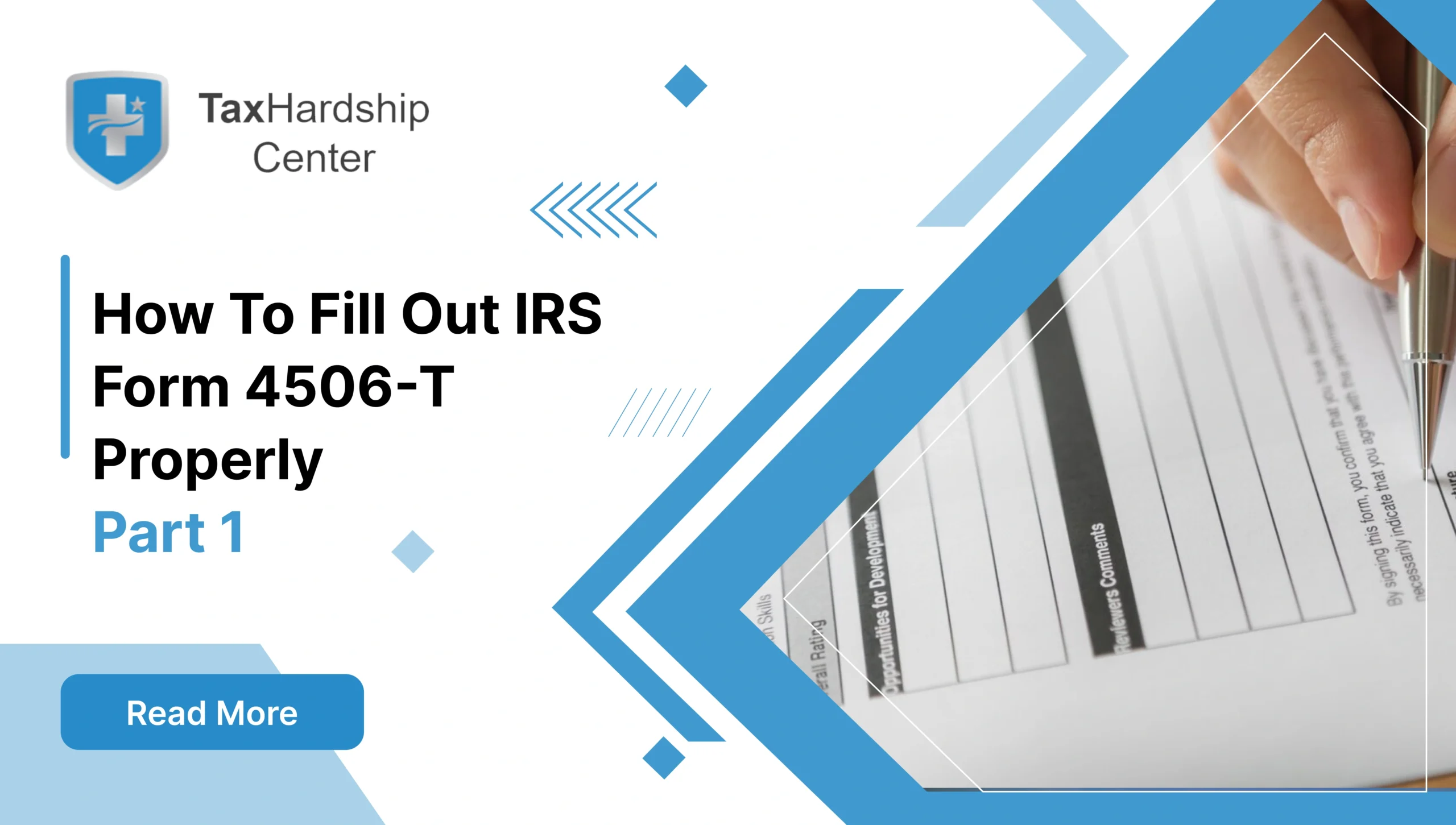 Close-up of a person completing a tax form, representing how to properly fill out IRS Form 4506-T.