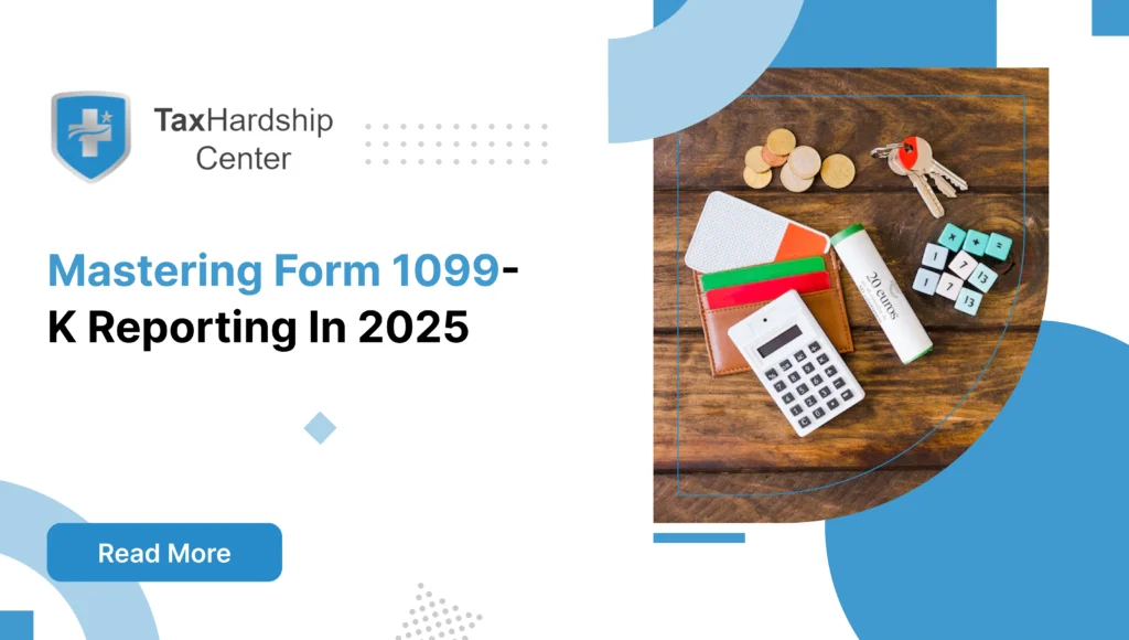 Calculator, wallet, coins, and financial items representing Form 1099-K tax reporting requirements in 2025.