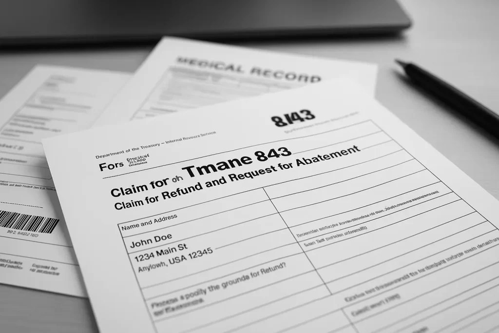 IRS-Form-843-with-documents-for-penalty-abatement-and-reasonable-cause-request.webp