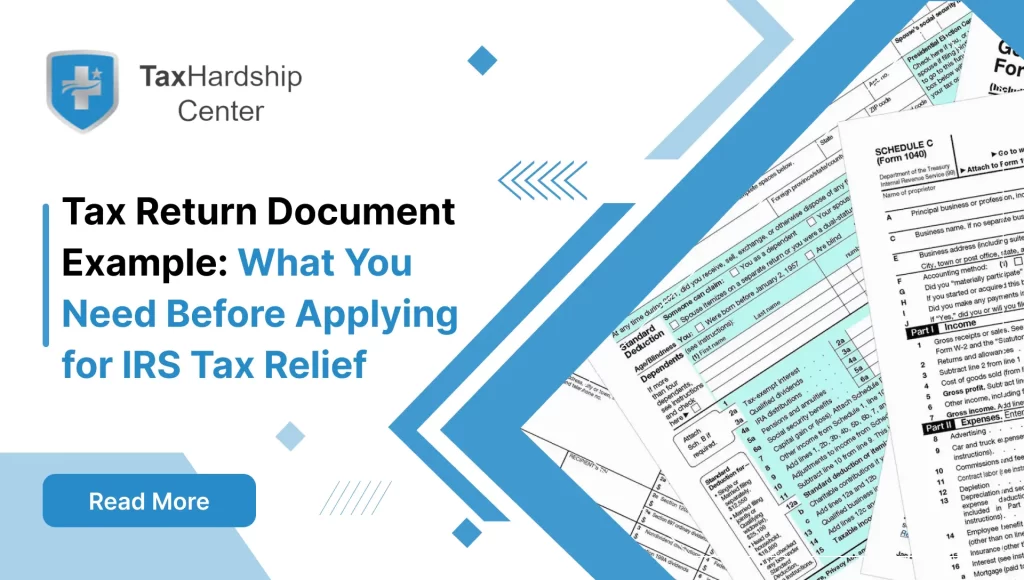 Tax Return Document Example