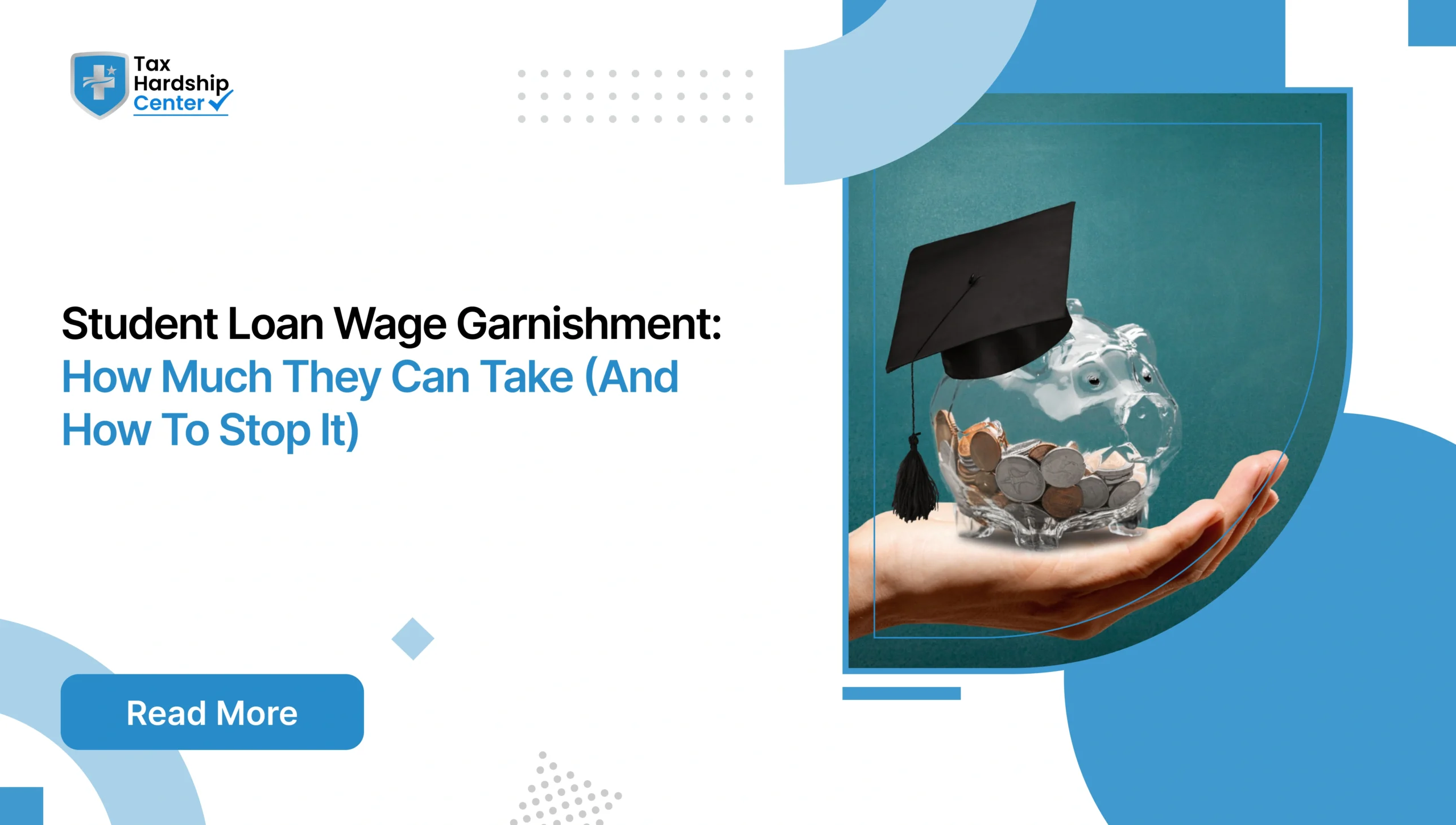 Student loan wage garnishment illustration showing the financial impact of garnishing a borrower's paycheck